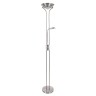 A4329PN-2SS Arte Lamp Duetto Светодиодный торшер с лампой для чтения, серебро, 20W+3W, 3000K, 180см