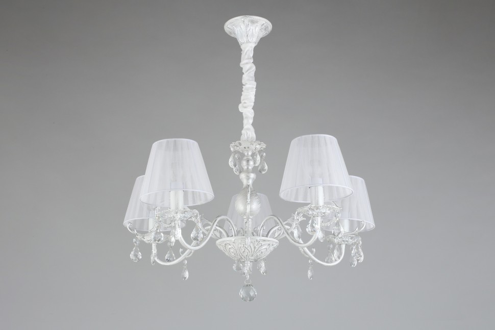 OML-53213-05 OMNILUX подвесная люстра Bantine, белая с серебряной патиной