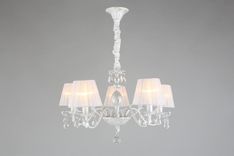 OML-53213-05 OMNILUX подвесная люстра Bantine, белая с серебряной патиной