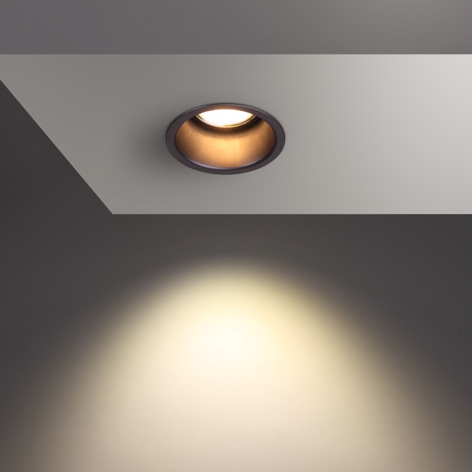 370445 Novotech Черный встраиваемый светильник Butt, GU10