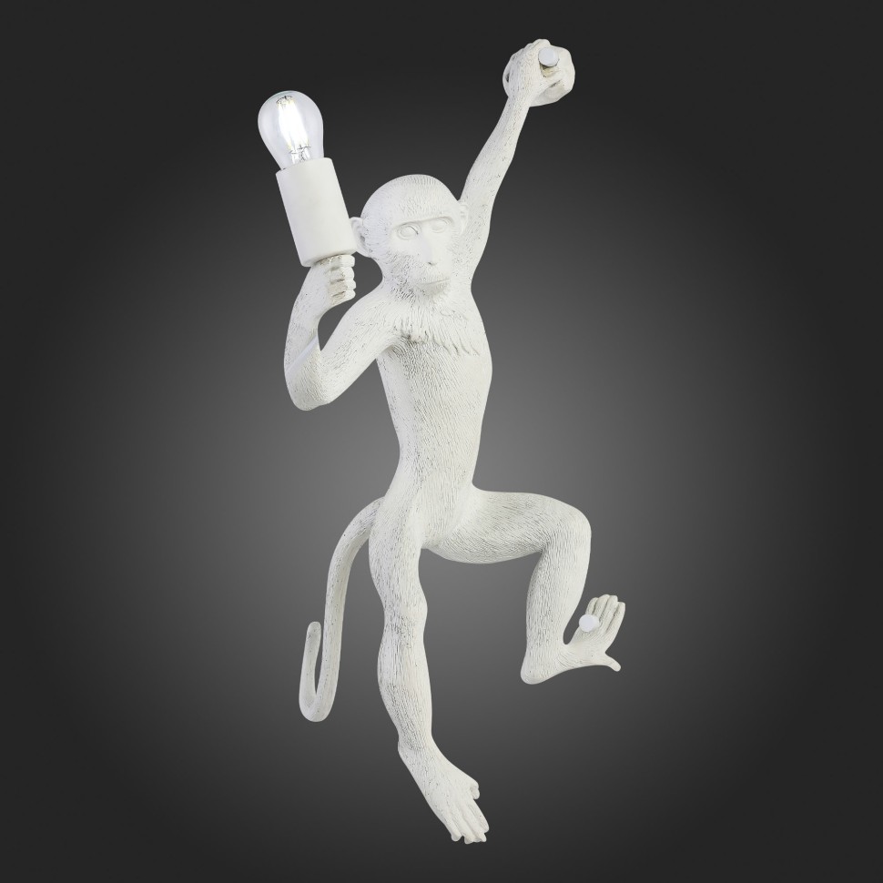 SLE115111-01 EVOLUCE белый настенный светильник Tenato, обезьяна