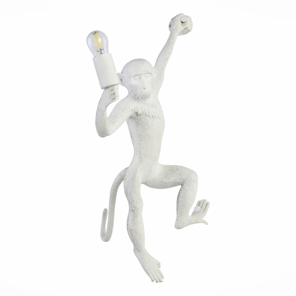 SLE115111-01 EVOLUCE белый настенный светильник Tenato, обезьяна