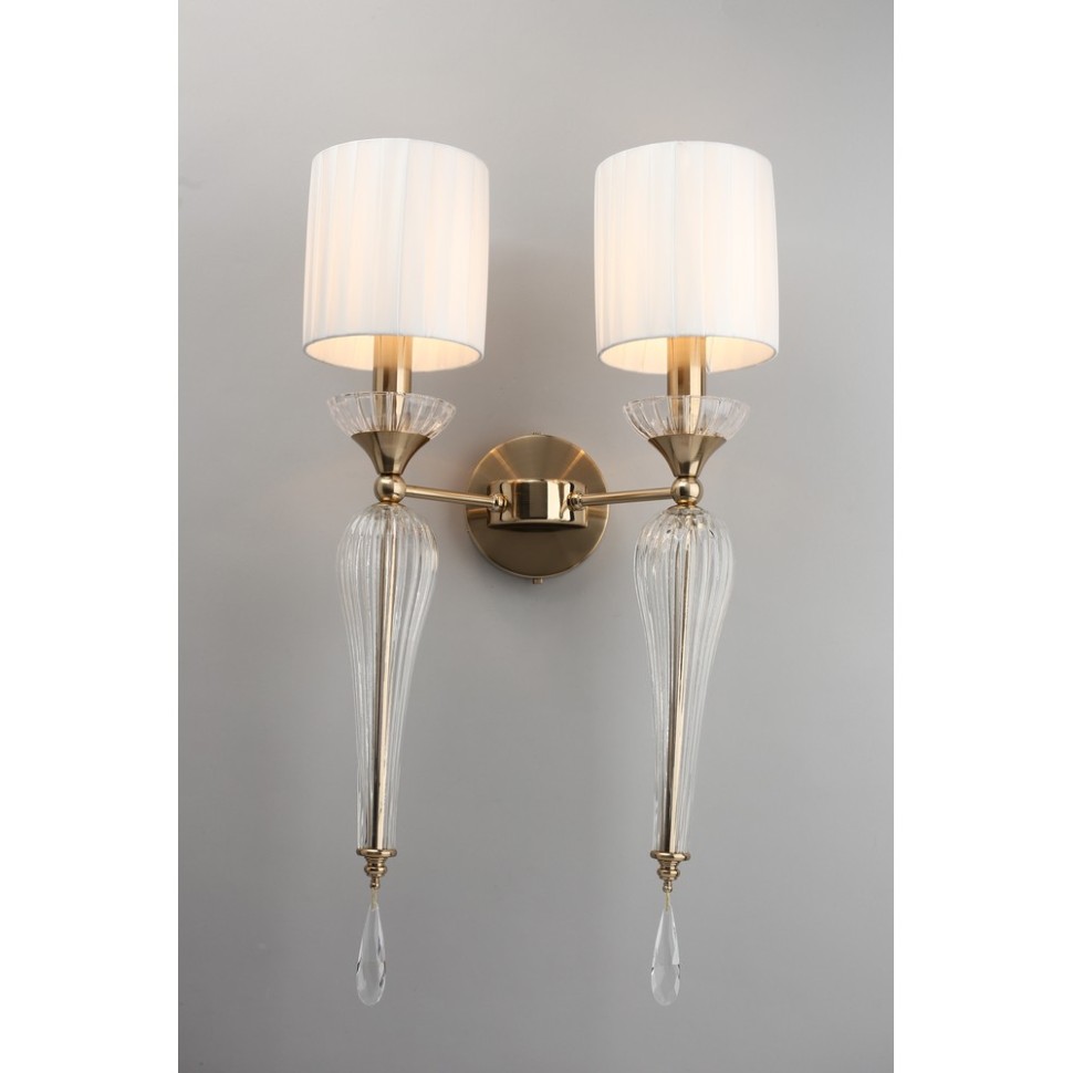 APL.708.11.02 APLOYT Бра настенное Kinia, латунь, E14*2*40W