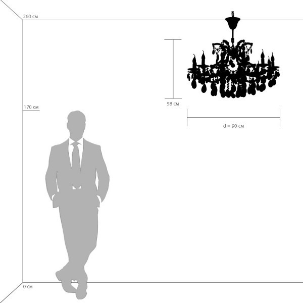 698125 Osgona Подвесная люстра CHAMPA BLU