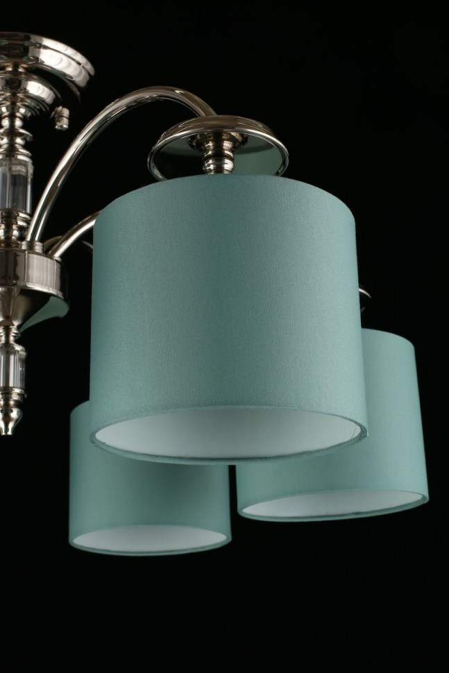 APL.714.07.06 APLOYT потолочная люстра Nikolet, бирюзовый, хром