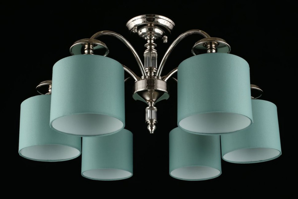 APL.714.07.06 APLOYT потолочная люстра Nikolet, бирюзовый, хром