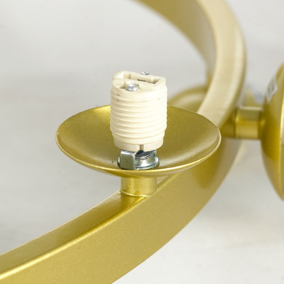 LSP-8751 LUSSOLE LOFT подвесная люстра, матовое золото, янтарный, G9*14*25W, 80см диаметр