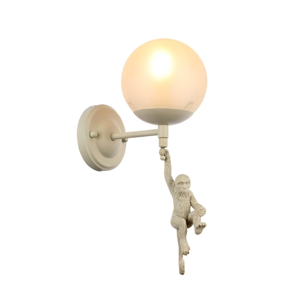 SLE115101-01 EVOLUCE белое бра Tenato, обезьяна