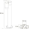 A3302PA-1BK ARTE LAMP Mistero черный наземный уличный светильник IP65, GU10*1*35W