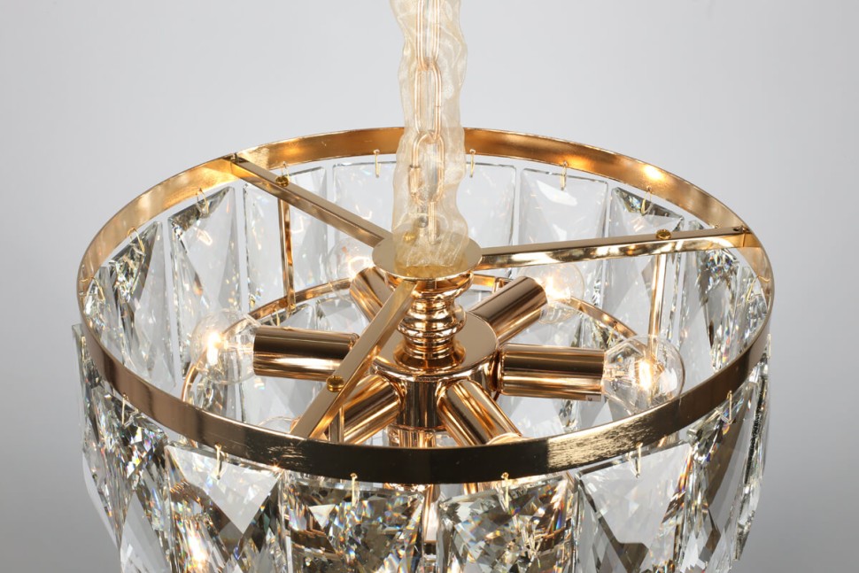 OML-72903-09 OMNILUX подвесная люстра хрусталь Volpedo, E14*9*40W, 45см диаметр