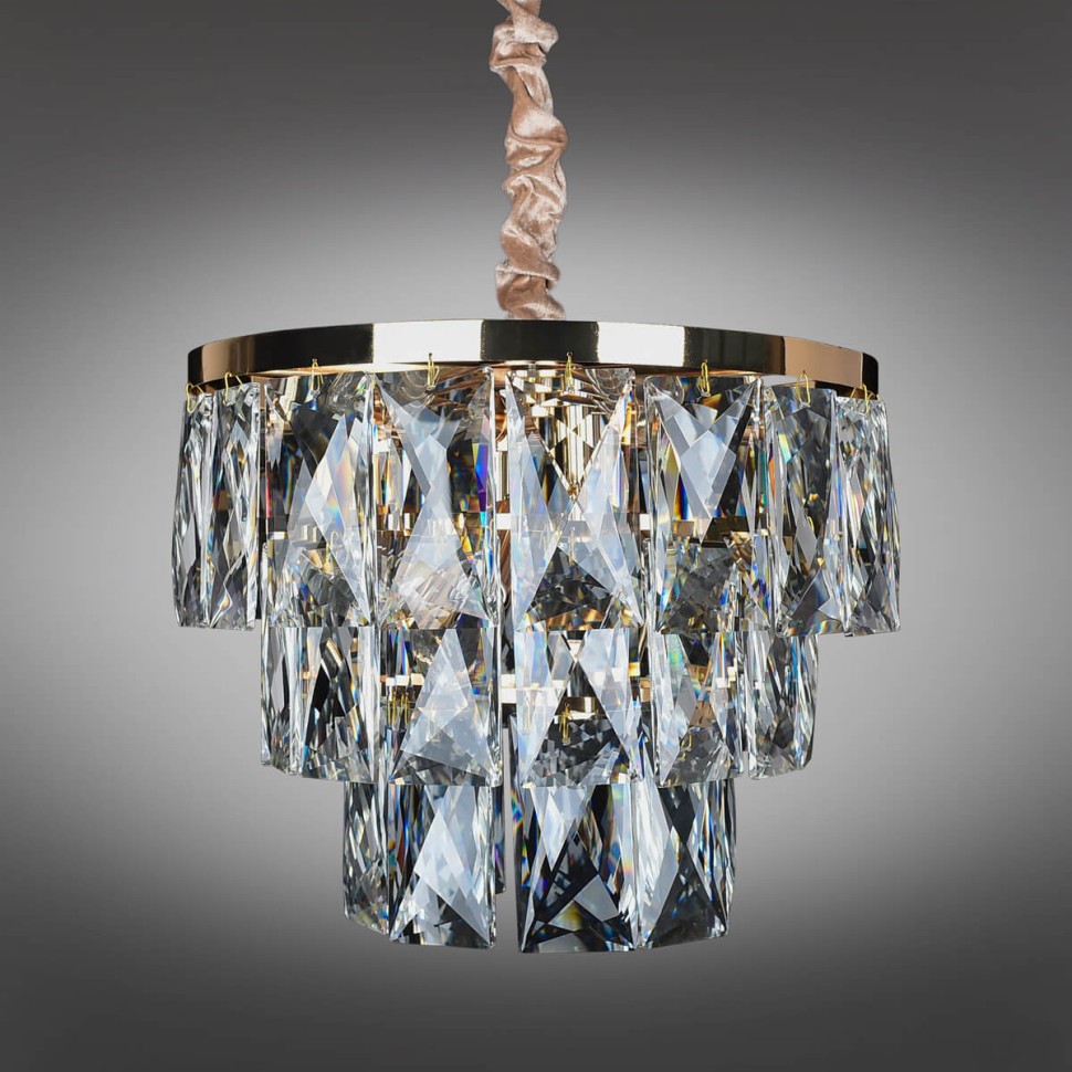 OML-72903-09 OMNILUX подвесная люстра хрусталь Volpedo, E14*9*40W, 45см диаметр