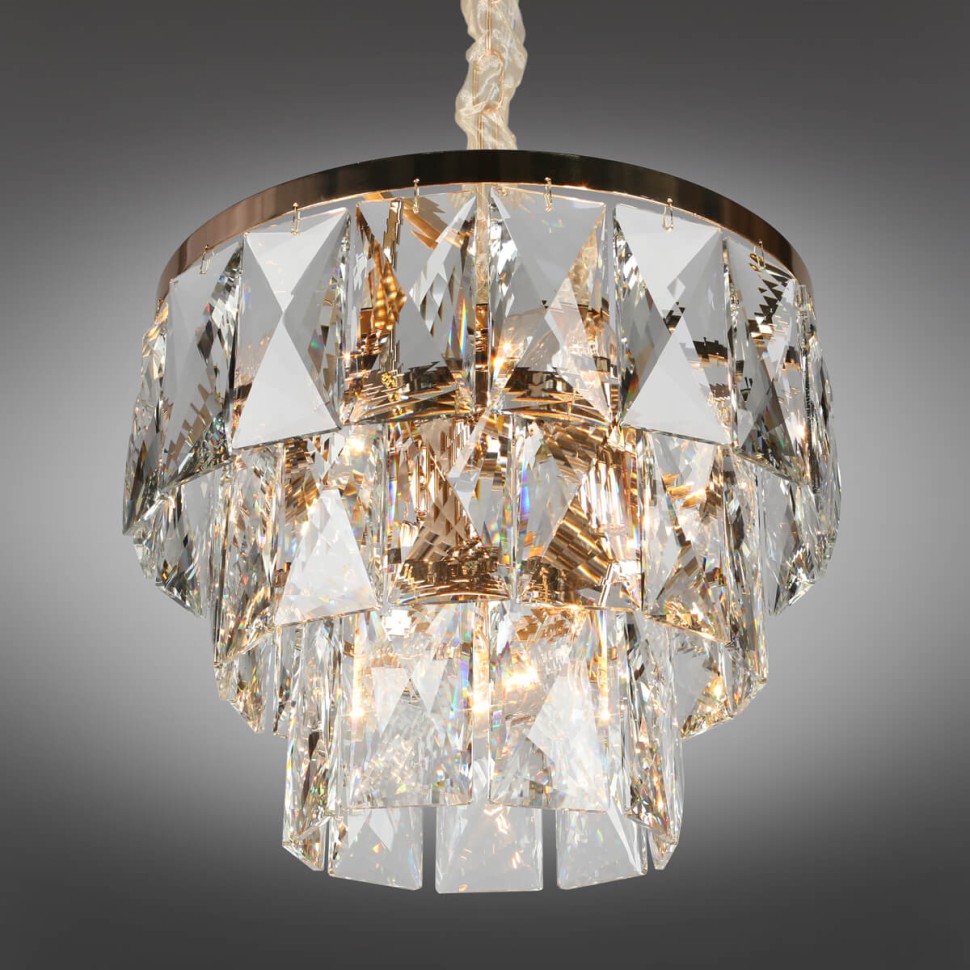 OML-72903-09 OMNILUX подвесная люстра хрусталь Volpedo, E14*9*40W, 45см диаметр