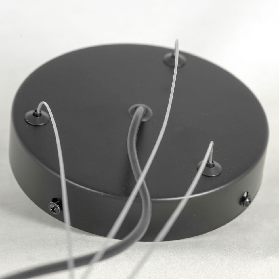 LSP-8750 LUSSOLE LOFT подвесная люстра, черный и золото, прозрачный-серый, G9*20*25W, 107см диаметр