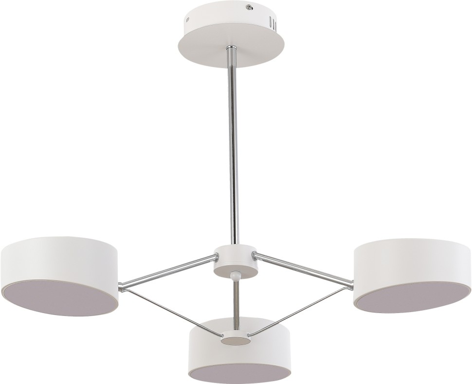 SLE6005-502-03 EVOLUCE Valle белая светодиодная люстра на штанге, 3*10W, с пультом 3000-6000K