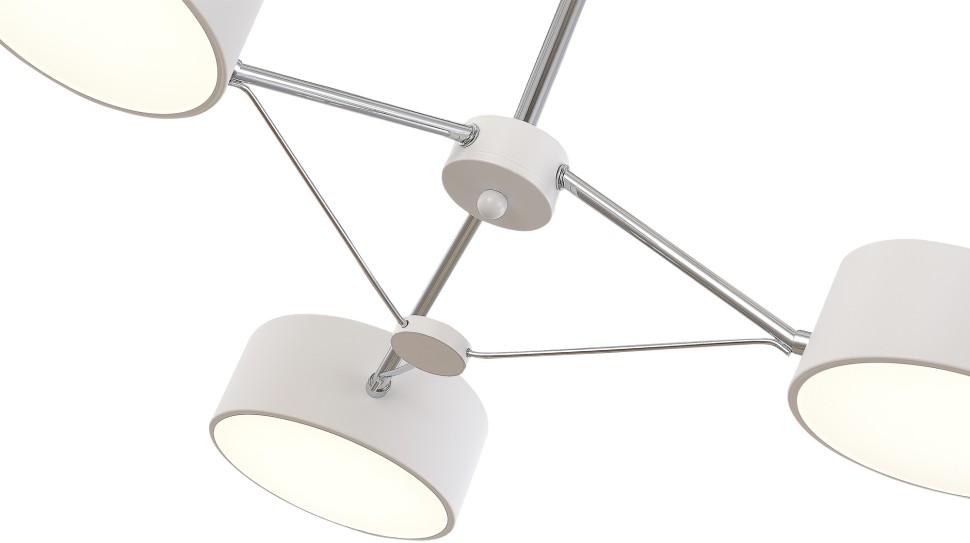 SLE6005-502-03 EVOLUCE Valle белая светодиодная люстра на штанге, 3*10W, с пультом 3000-6000K