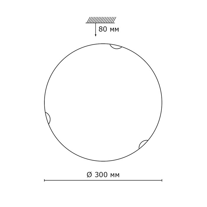 Архив - 133/K SONEX ONDINA Настенно-потолочный светильник Тарелка, 30см, Е27*2*60W