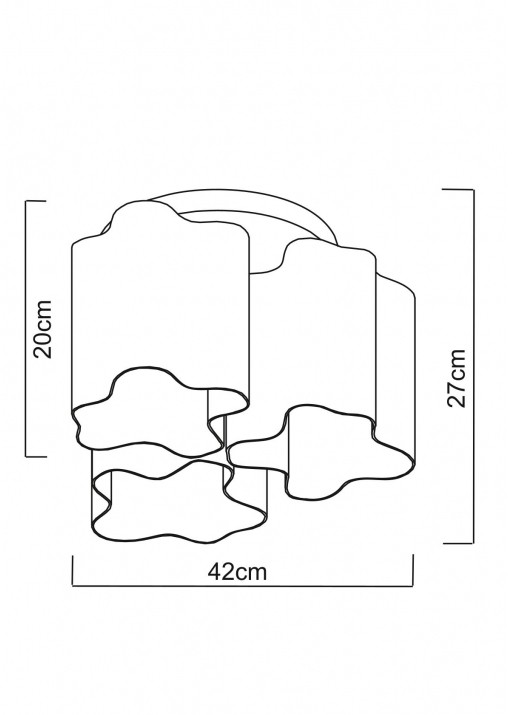 A3459PL-3AB ARTE LAMP потолочная люстра Serenata, бронза