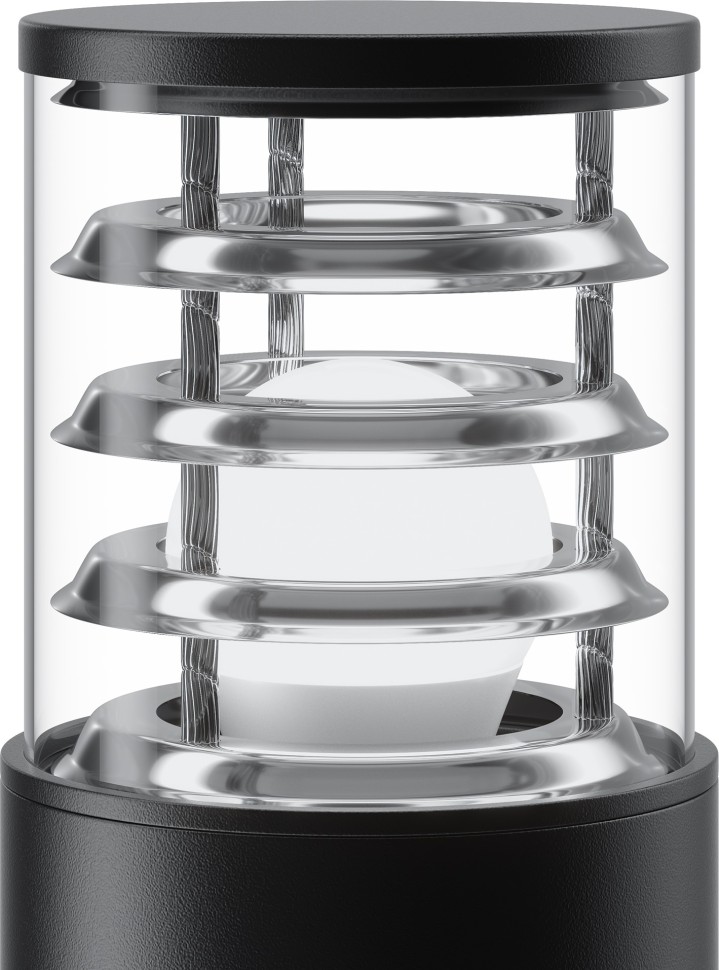 O576FL-01B1 Maytoni Bronx Наземный уличный светильник 250мм черный IP54