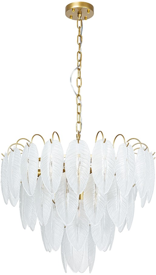 A4052LM-12SG ARTE LAMP подвесная люстра Evie, E14*12*40W, золото, белый, 58см диаметр