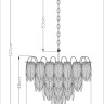 A4052LM-12SG ARTE LAMP подвесная люстра Evie, E14*12*40W, золото, белый, 58см диаметр