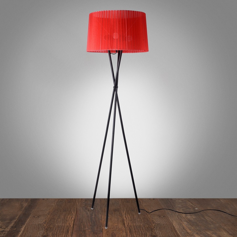 OML-62905-03 Omnilux Fascia торшер тренога с красным плафоном, 3 лампы