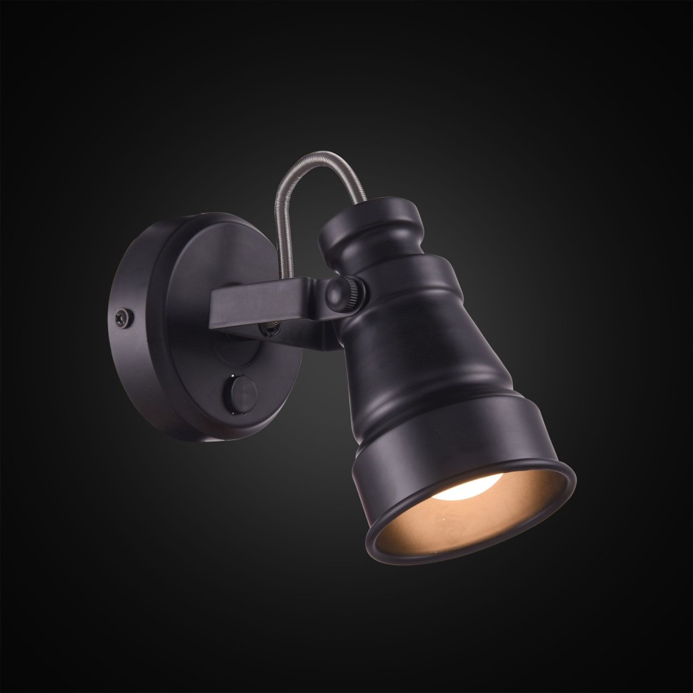 CL541511 Citilux Спот черный Бейкер, с выключателем, E14*1*60W