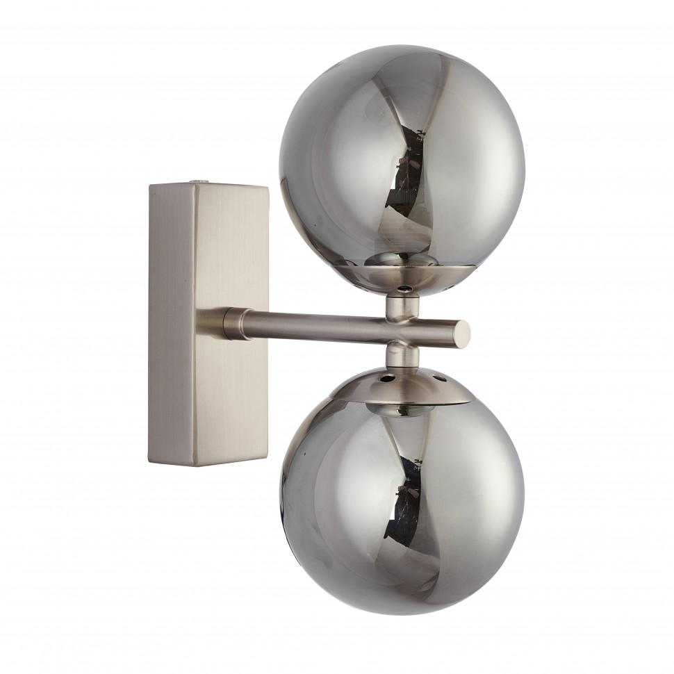 2650-2W Favourite современное бра Varietas, никель, дымчатый, 2*G9