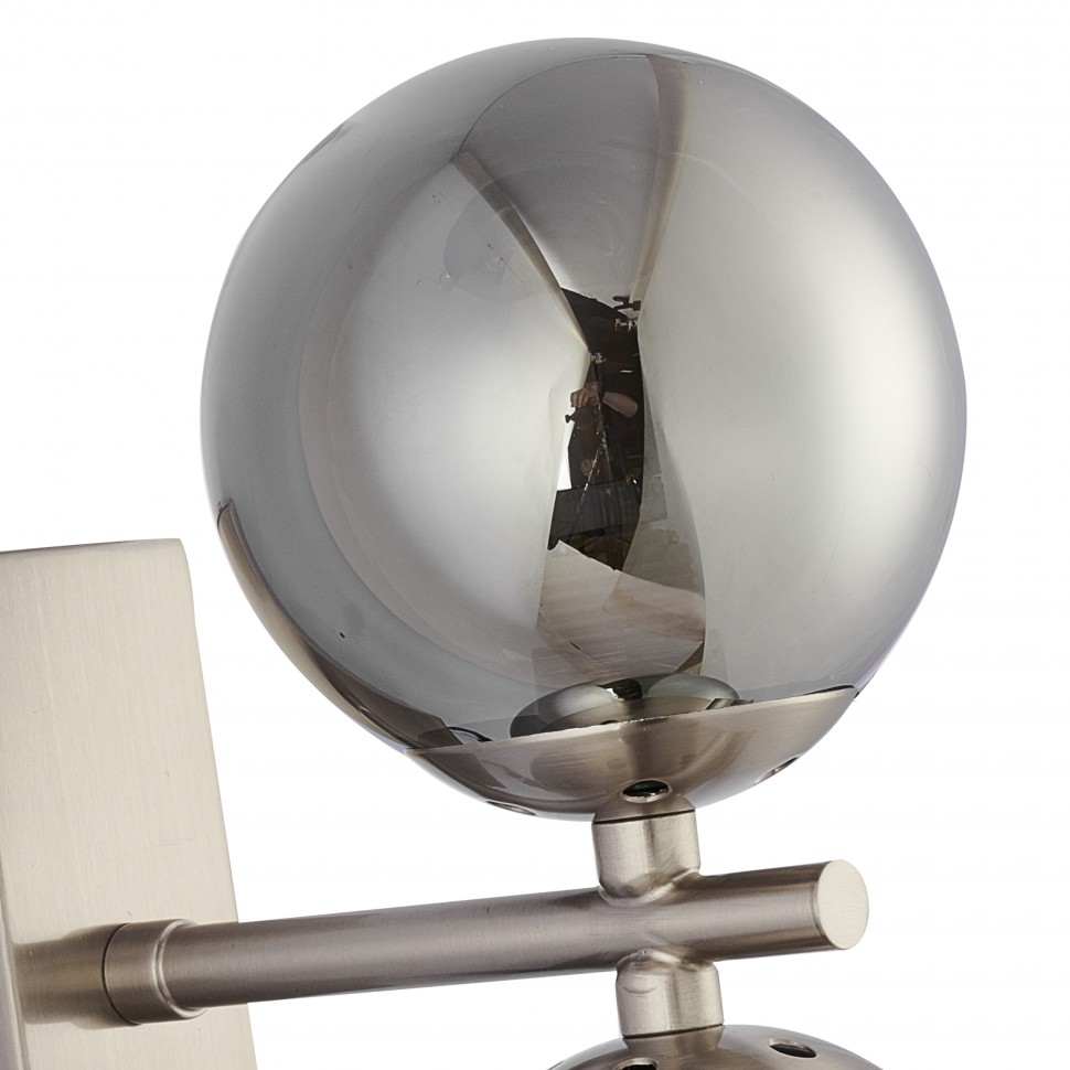 2650-2W Favourite современное бра Varietas, никель, дымчатый, 2*G9