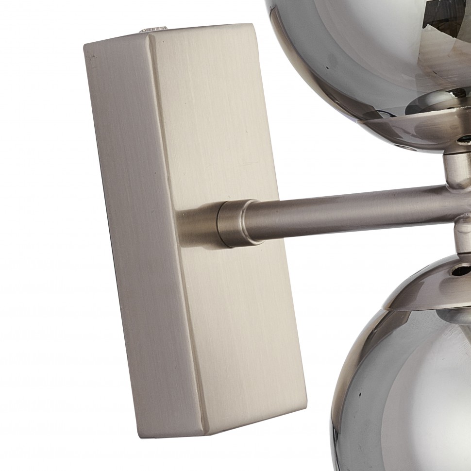 2650-2W Favourite современное бра Varietas, никель, дымчатый, 2*G9