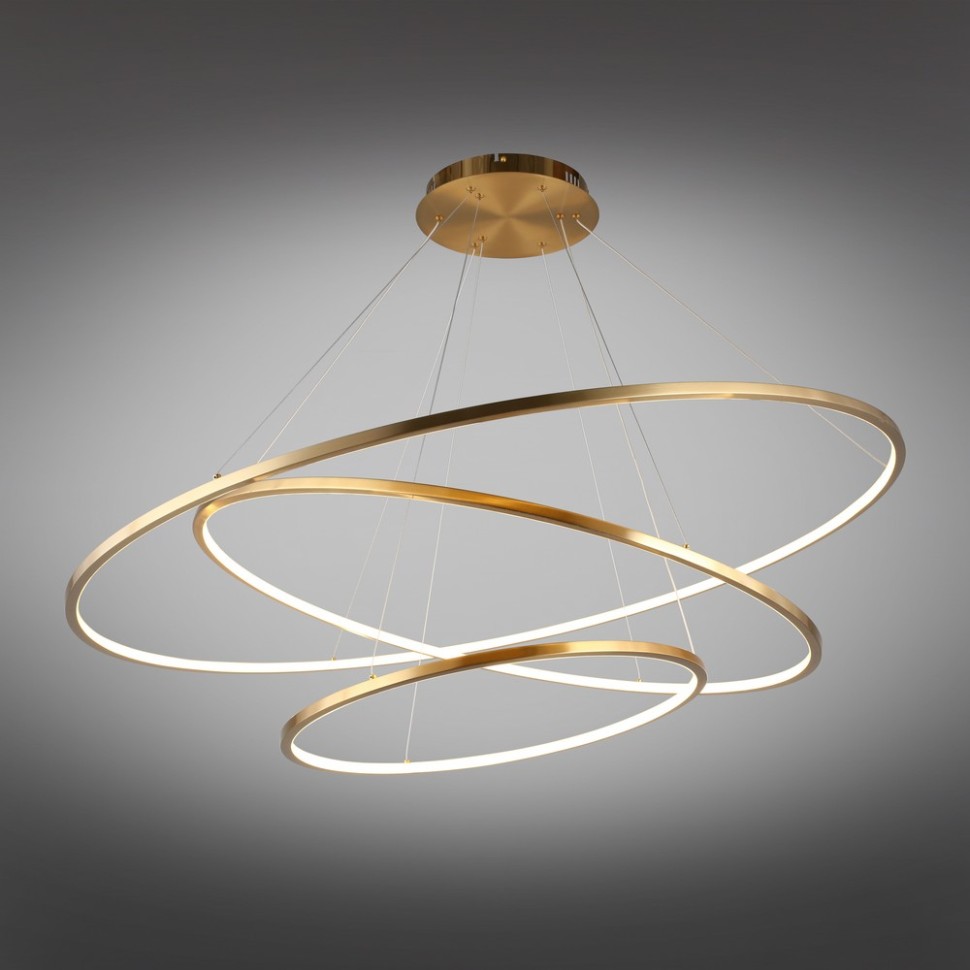 APL.020.03.138 APLOYT Monisia подвесная светодиодная люстра 3 кольца, 1200-900-600мм, 138W, 3000K, бронза