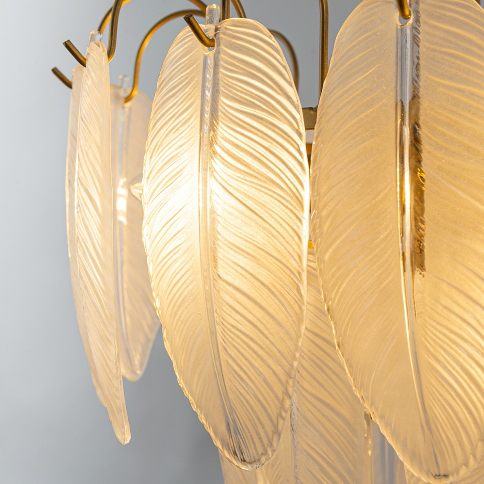 A4052LM-6SG ARTE LAMP подвесная люстра Evie, E14*6*40W, золото, белый, 43см диаметр