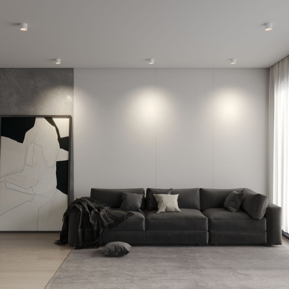 359592 NOVOTECH OVER белый накладной светодиодный светильник ORBIS с переключателем цветовой температуры, 6W, 3000-4000-6000К, диаметр 8см