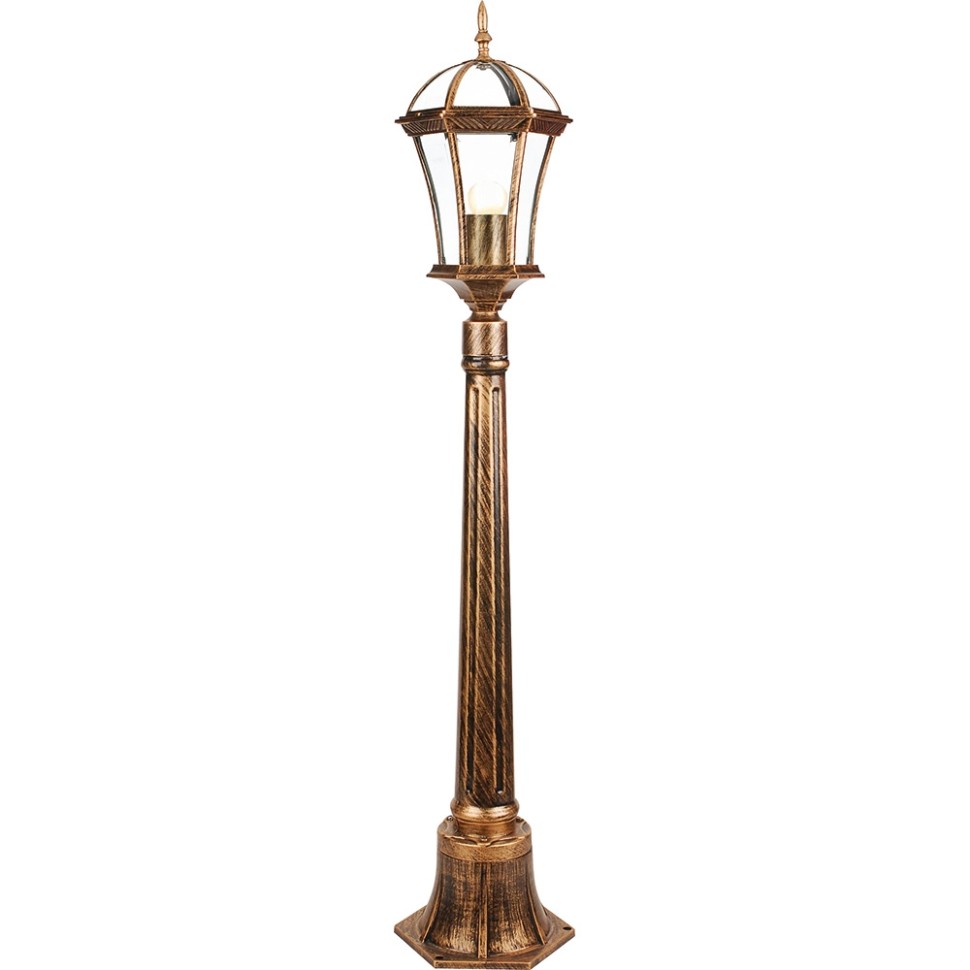 11619 FERON наземный уличный фонарь Неаполь IP44, золото, 105см