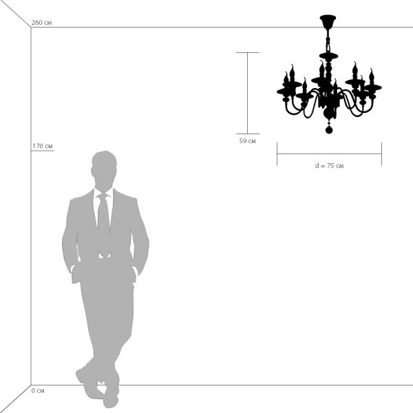 699084 Osgona Подвесная люстра AZZURRO