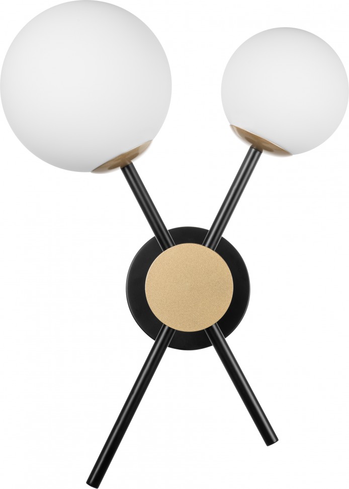 815620 LIGHTSTAR настенный светильник Croco, черный с золотом