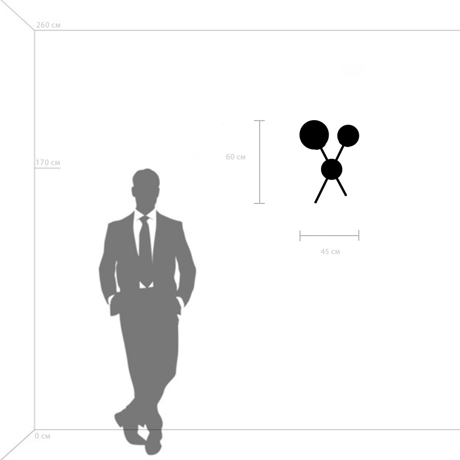 815620 LIGHTSTAR настенный светильник Croco, черный с золотом