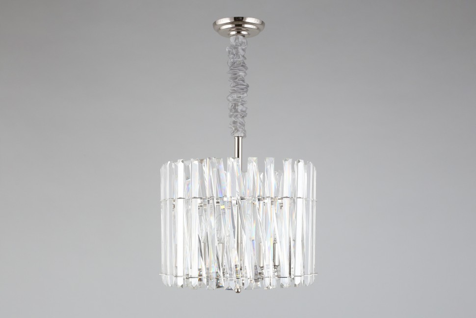 APL.808.03.05 APLOYT подвесная хрустальная люстра Verene, Е14*5, 40см диаметр, хром