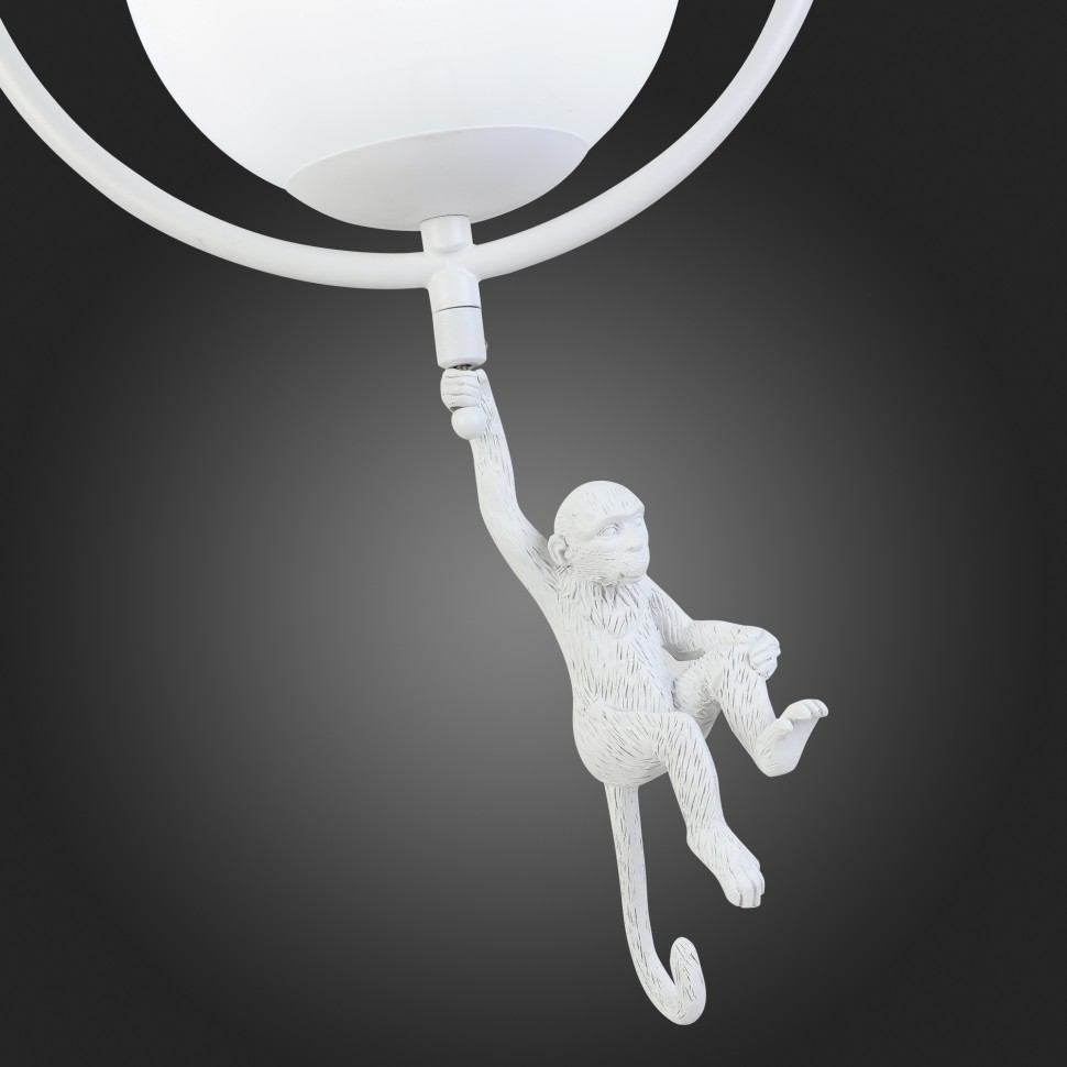 SLE115113-01 EVOLUCE белый подвесной светильник Tenato, обезьяна