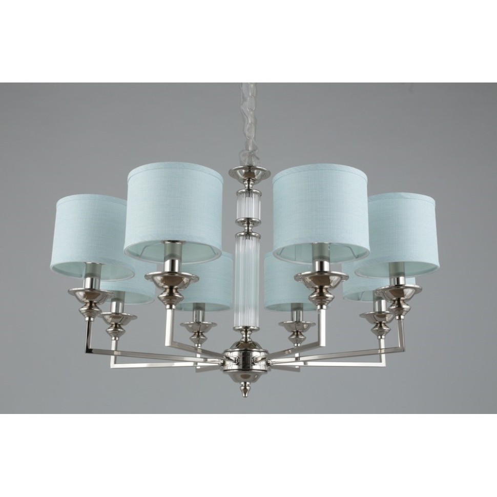 APL.712.03.08 APLOYT Люстра подвесная Malwa, хром, голубой