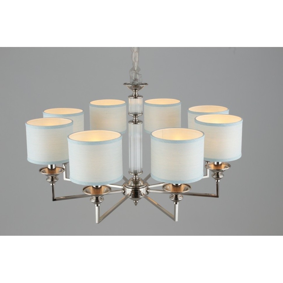 APL.712.03.08 APLOYT Люстра подвесная Malwa, хром, голубой