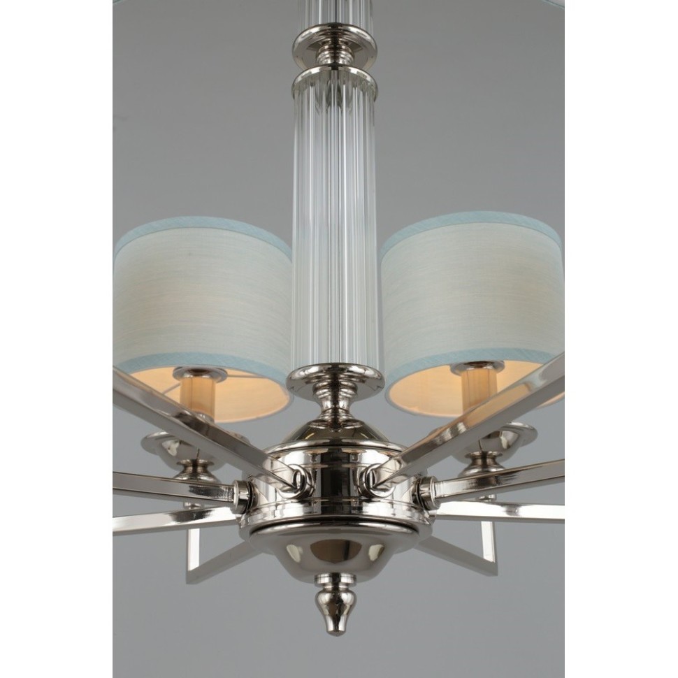 APL.712.03.08 APLOYT Люстра подвесная Malwa, хром, голубой