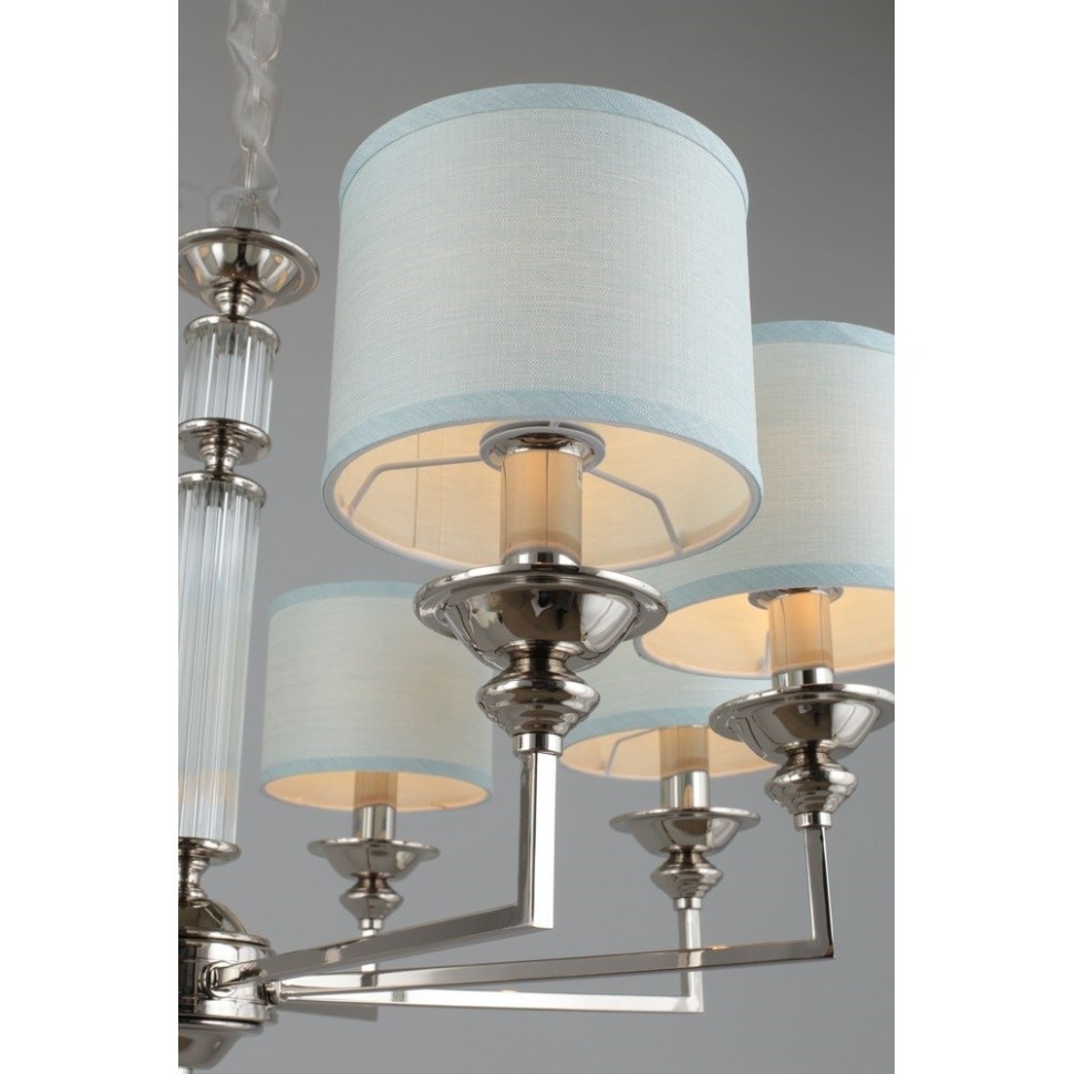 APL.712.03.08 APLOYT Люстра подвесная Malwa, хром, голубой