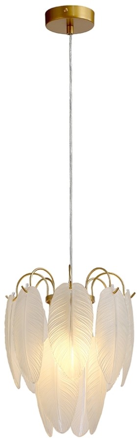A4052SP-1SG ARTE LAMP подвесной светильник Evie, E27*1*60W, золото, белый, 25см диаметр