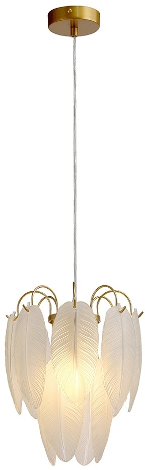 A4052SP-1SG ARTE LAMP подвесной светильник Evie, E27*1*60W, золото, белый, 25см диаметр
