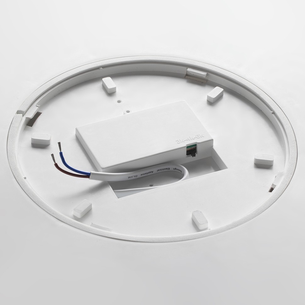 7759/50L SONEX MITRA Светильник светодиодный влагозащищенный GAMMA, с переключателем цветовой температуры, пластик/белый 50W 3000/4000/6500K, IP54, 50см диаметр