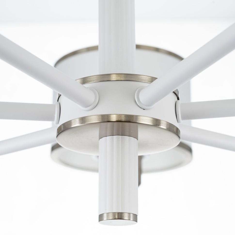 CL421272 CITILUX потолочная люстра на штанге ALTON, белый+хром, E27*7*75W, 74см диаметр