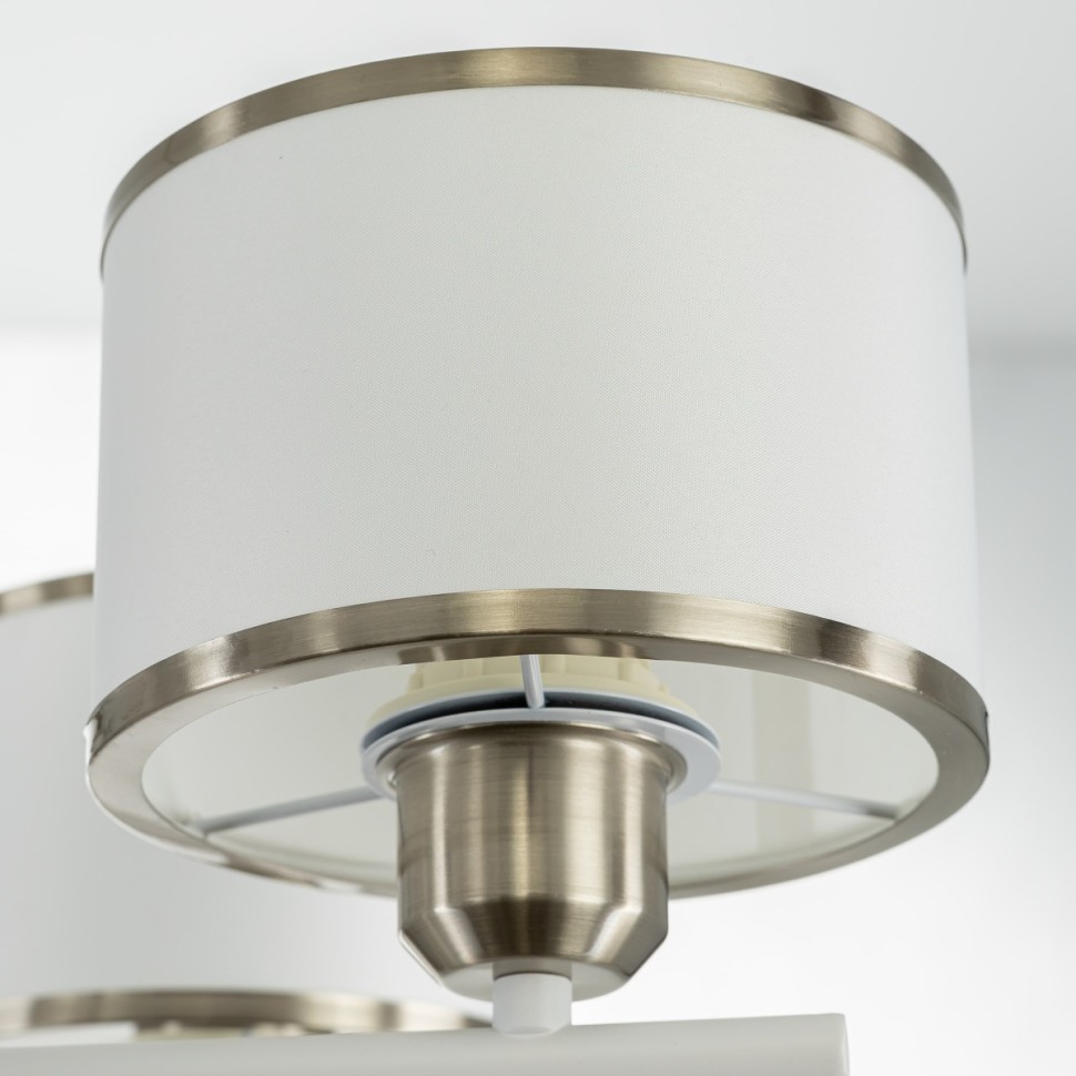 CL421272 CITILUX потолочная люстра на штанге ALTON, белый+хром, E27*7*75W, 74см диаметр