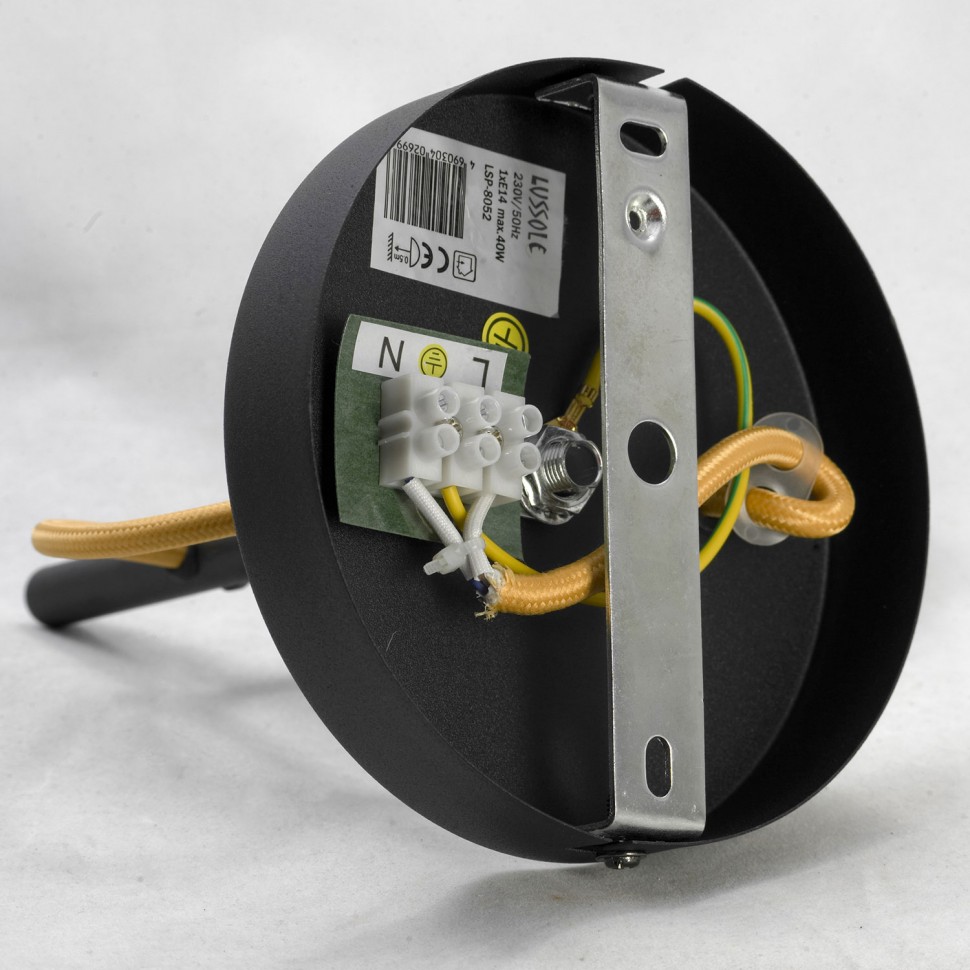 LSP-8052 Lussole Loft черный настенный светильник Yukon