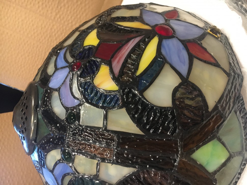 826-804-01 Velante настольная лампа Тиффани, 30см диаметр, 45см высота