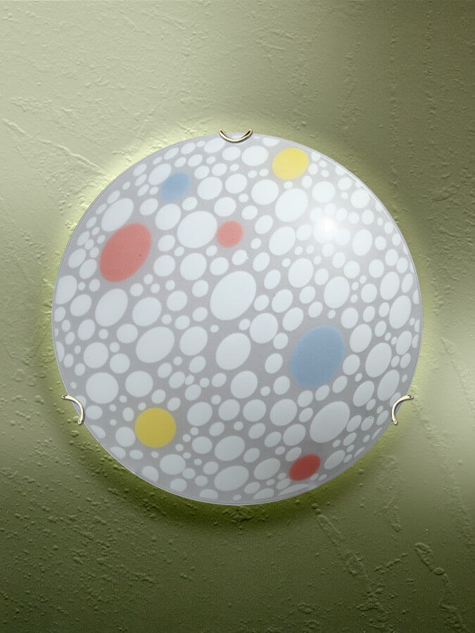 АРХИВ - V6256/2A VitaLuce настенно-потолочный светильник цветная Тарелка 30см, Е27*2*60Вт